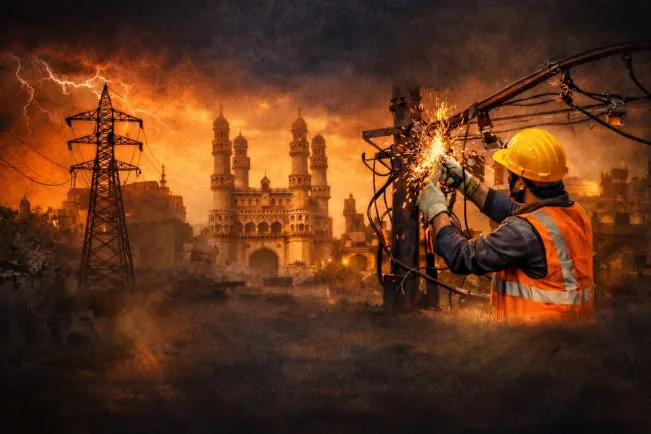 Electricity maintenance work in Hyderabad during scheduled power cuts from 10 AM to 5 PM affecting several areas