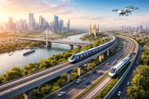 HMDA mobility plan map showing metro and transport expansion in Hyderabad