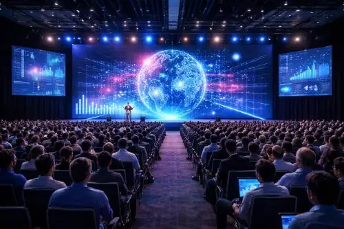 Big Data Conference event in Hyderabad with technology experts and data scientists attending sessions