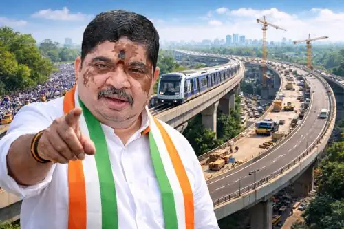 Ponnam Prabhakar discussing Metro RRR Funds for Hyderabad infrastructure projects