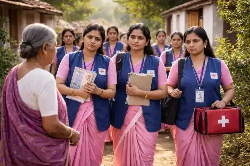 ASHA workers protest in Hyderabad demanding ₹18,000 salary and job security