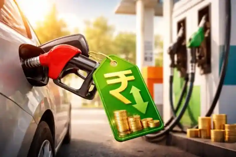 Petrol and diesel price drop after excise duty cut in Hyderabad fuel station