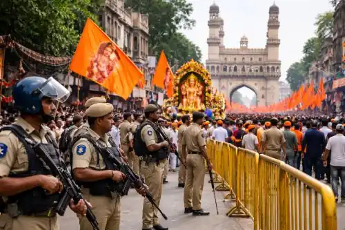 Hyderabad police security arrangements during Hanuman Jayanti celebrations