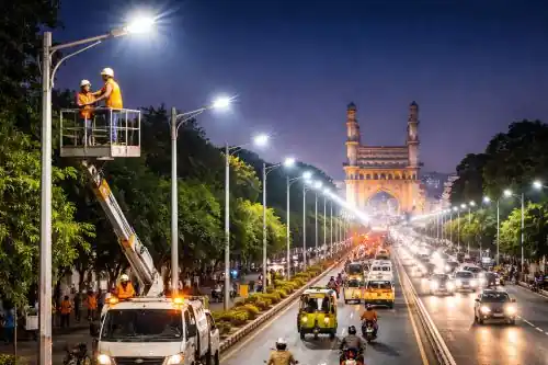 Hyderabad streetlights will be upgraded across the city under a major smart lighting project