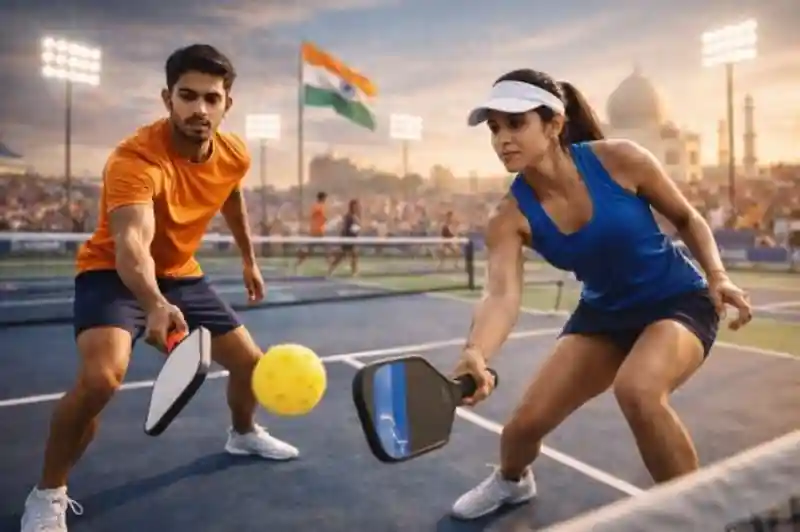 Indian Open Pickleball 2026 tournament courts prepared in Hyderabad