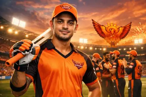 Ishan Kishan celebrating during an IPL match as SRH considers him for captaincy
