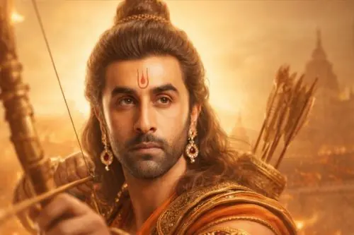 Ranbir Kapoor as Lord Ram in Ramayana Trailer scene