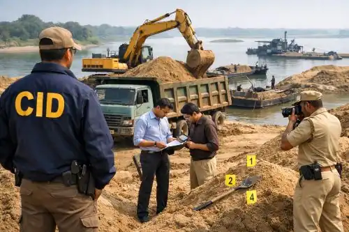 Sand Mining Probe underway in Telangana riverbed near Hyderabad